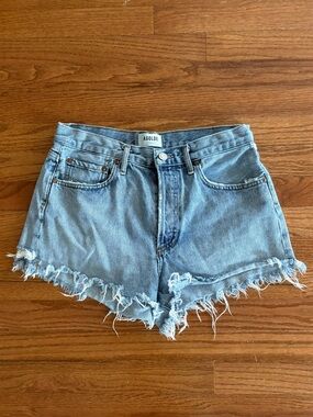 AGOLDE Parker Vintage Cut Off Shorts in Riptide